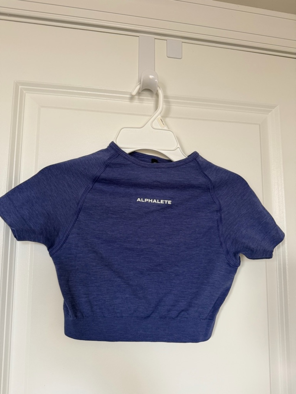 Alphalete Heather Periwinkle Short Sleeve Tee